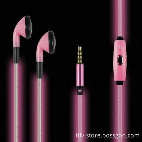 New fashion el-light earphone for iPhone 5